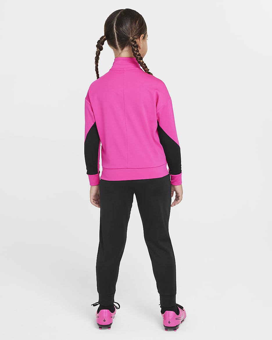 Nike black and pink tracksuit hotsell